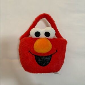 Red Plush Elmo Basket